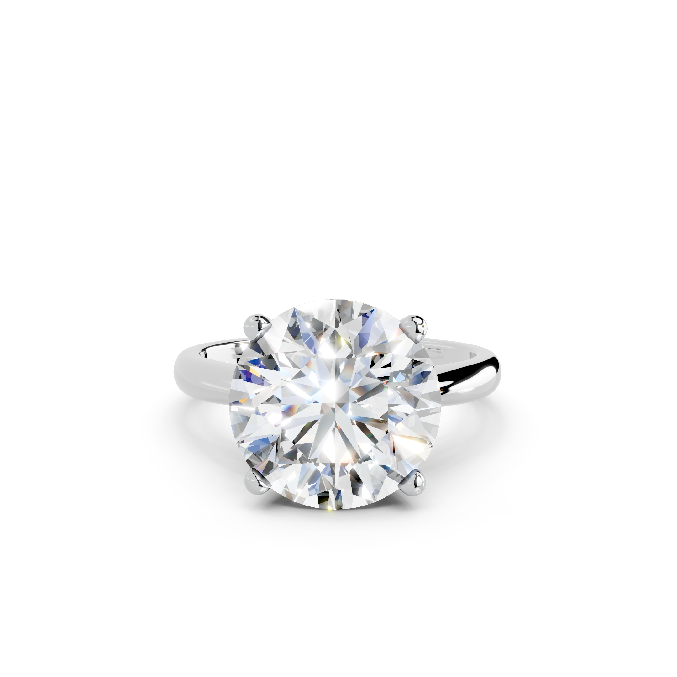 IGI 5.00ct Lab Grown Diamond Solitaire Engagement Ring - The Montpellier Tulip