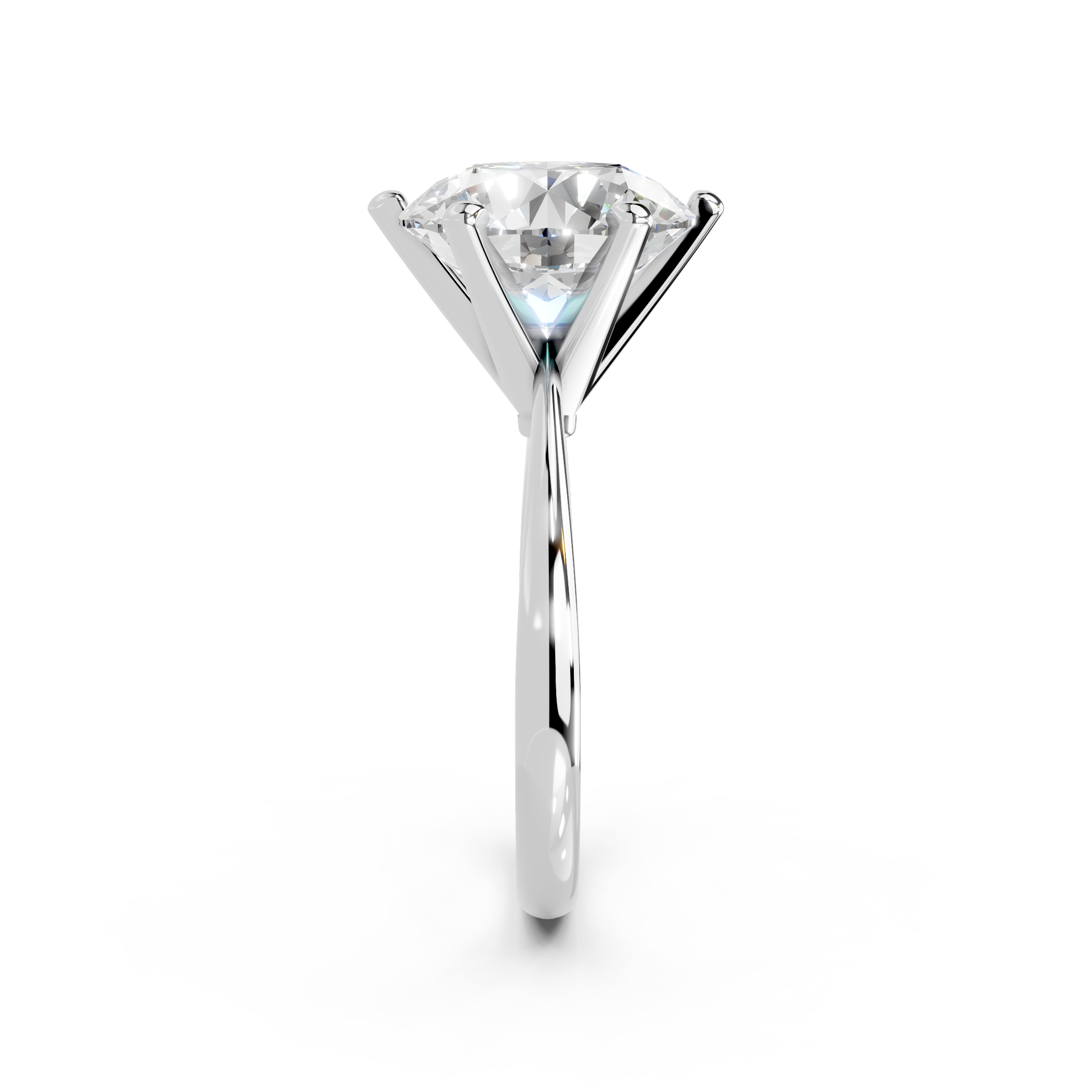 IGI 5.00ct Lab Grown Diamond Solitaire Engagement Ring - The Montpellier Classic 6 Claw