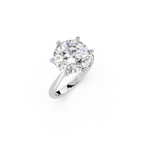 IGI 5.00ct Lab Grown Diamond Solitaire Engagement Ring - The Montpellier Classic 6 Claw