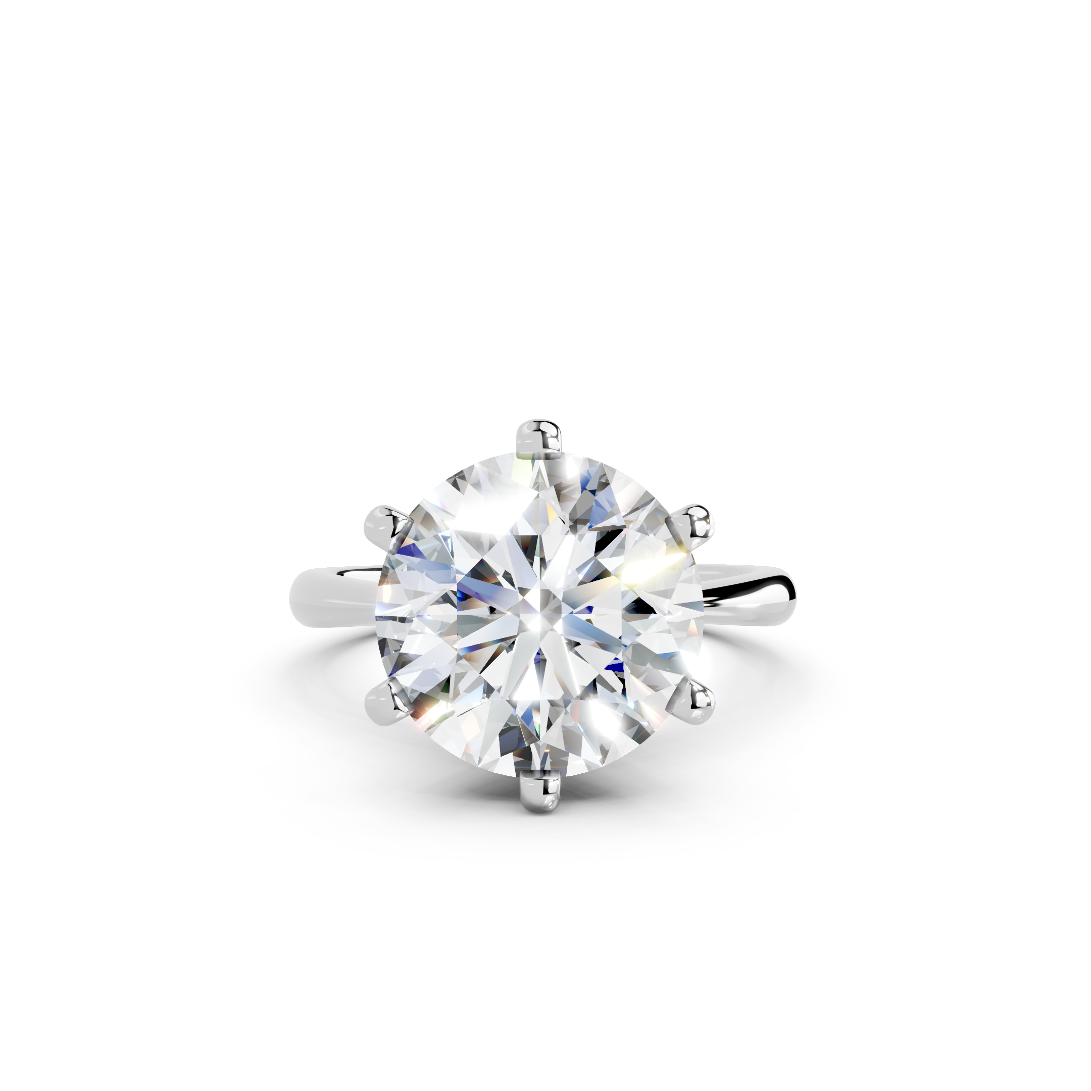 IGI 5.00ct Lab Grown Diamond Solitaire Engagement Ring - The Montpellier Classic 6 Claw