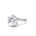 IGI 5.00ct Lab Grown Diamond Solitaire Engagement Ring - The Montpellier Classic 6 Claw