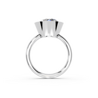 IGI 5.00ct Lab Grown Round Bezel Set Diamond Solitaire Engagement Ring Platinum or 18ct Gold