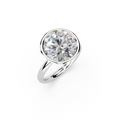 IGI 5.00ct Lab Grown Round Bezel Set Diamond Solitaire Engagement Ring Platinum or 18ct Gold