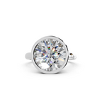 IGI 5.00ct Lab Grown Round Bezel Set Diamond Solitaire Engagement Ring Platinum or 18ct Gold