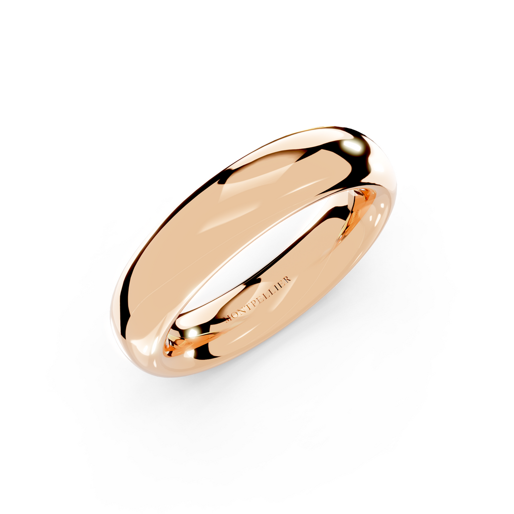 5.0mm Montpellier Fibonacci Wedding Band Platinum or 18ct Gold