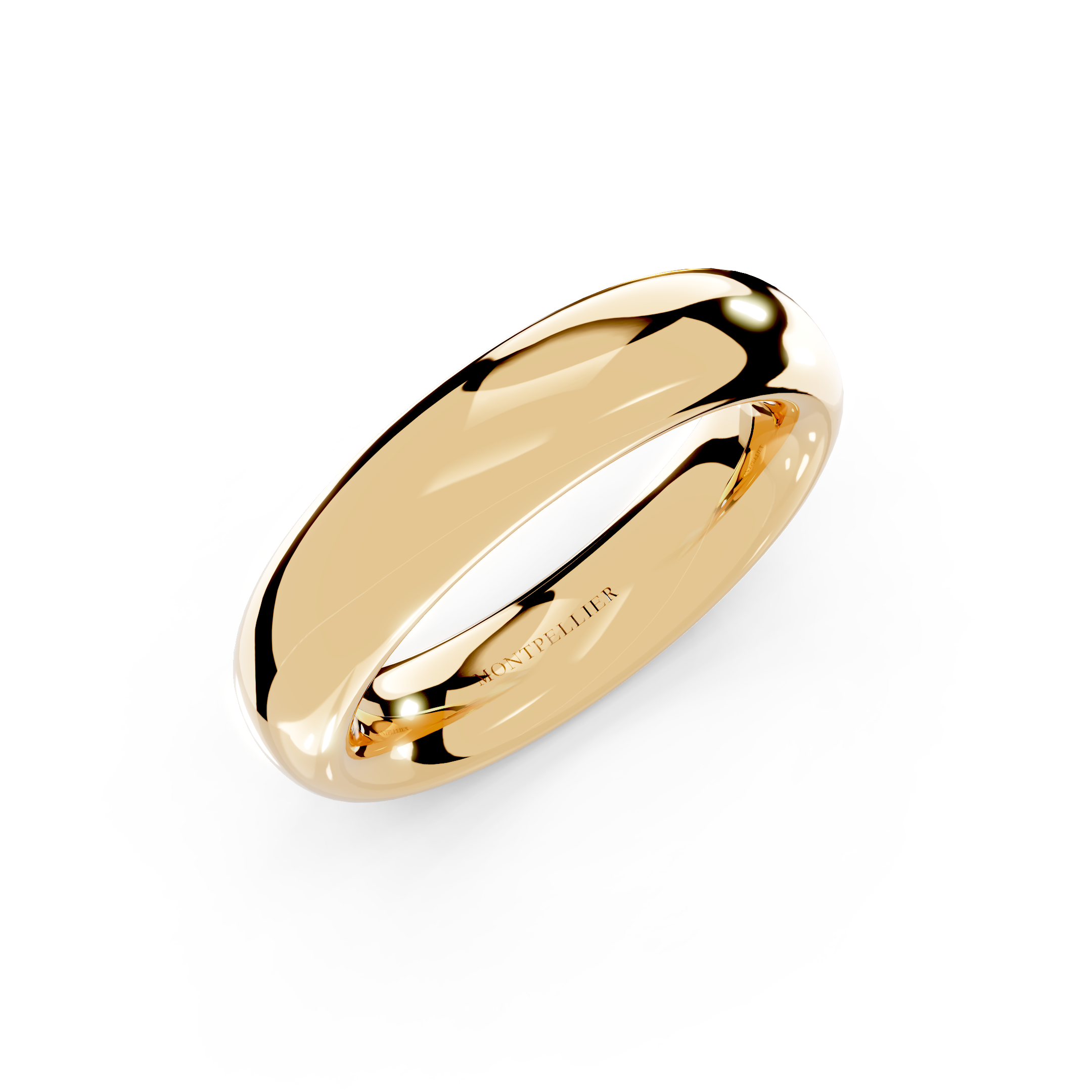 5.0mm Montpellier Fibonacci Wedding Band Platinum or 18ct Gold