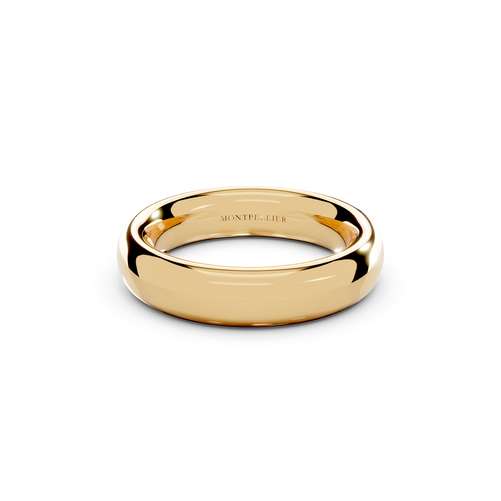 5.0mm Montpellier Fibonacci Wedding Band Platinum or 18ct Gold