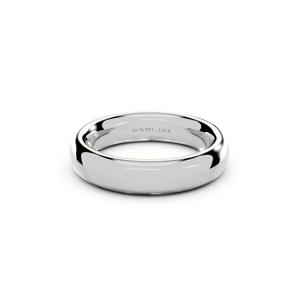 5.0mm Montpellier Fibonacci Wedding Band Platinum or 18ct Gold