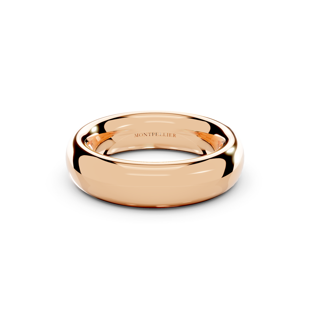 6.0mm Montpellier Fibonacci Wedding Band Platinum or 18ct Gold