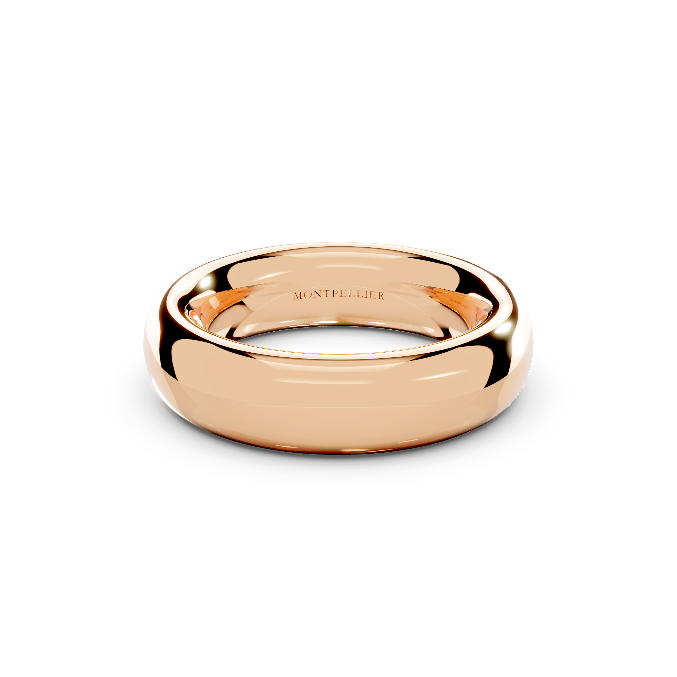 6.0mm Montpellier Fibonacci Wedding Band Platinum or 18ct Gold