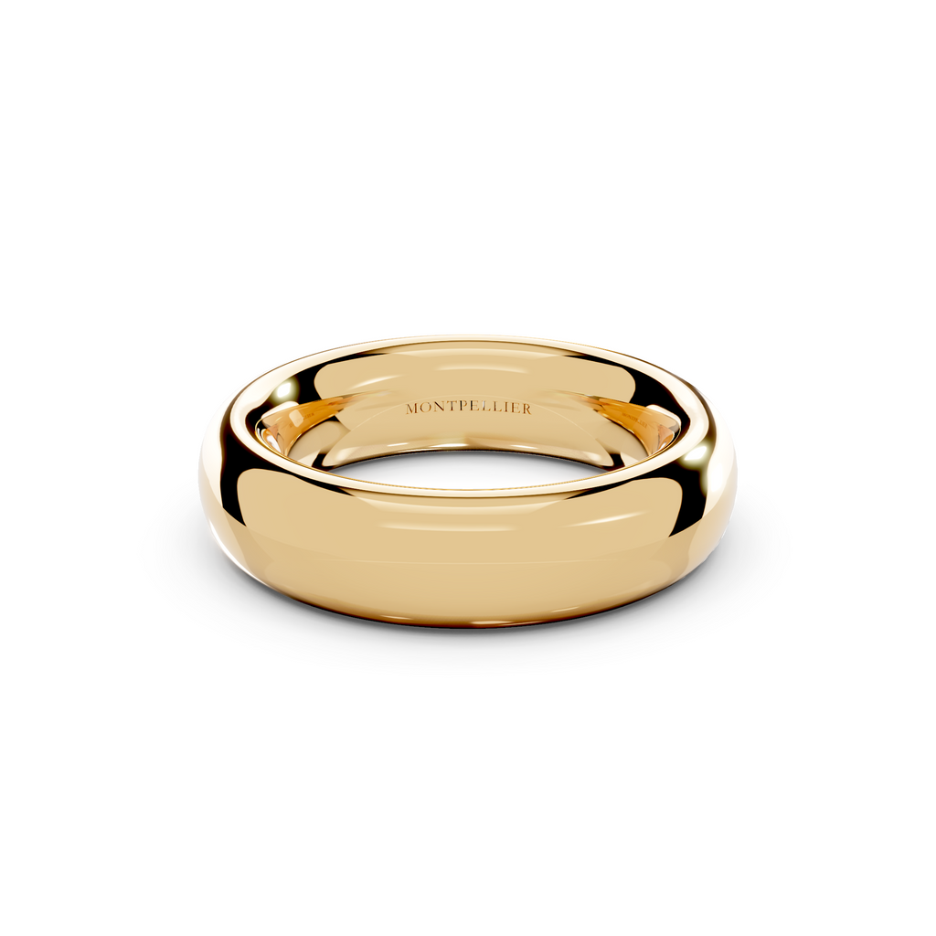 6.0mm Montpellier Fibonacci Wedding Band Platinum or 18ct Gold
