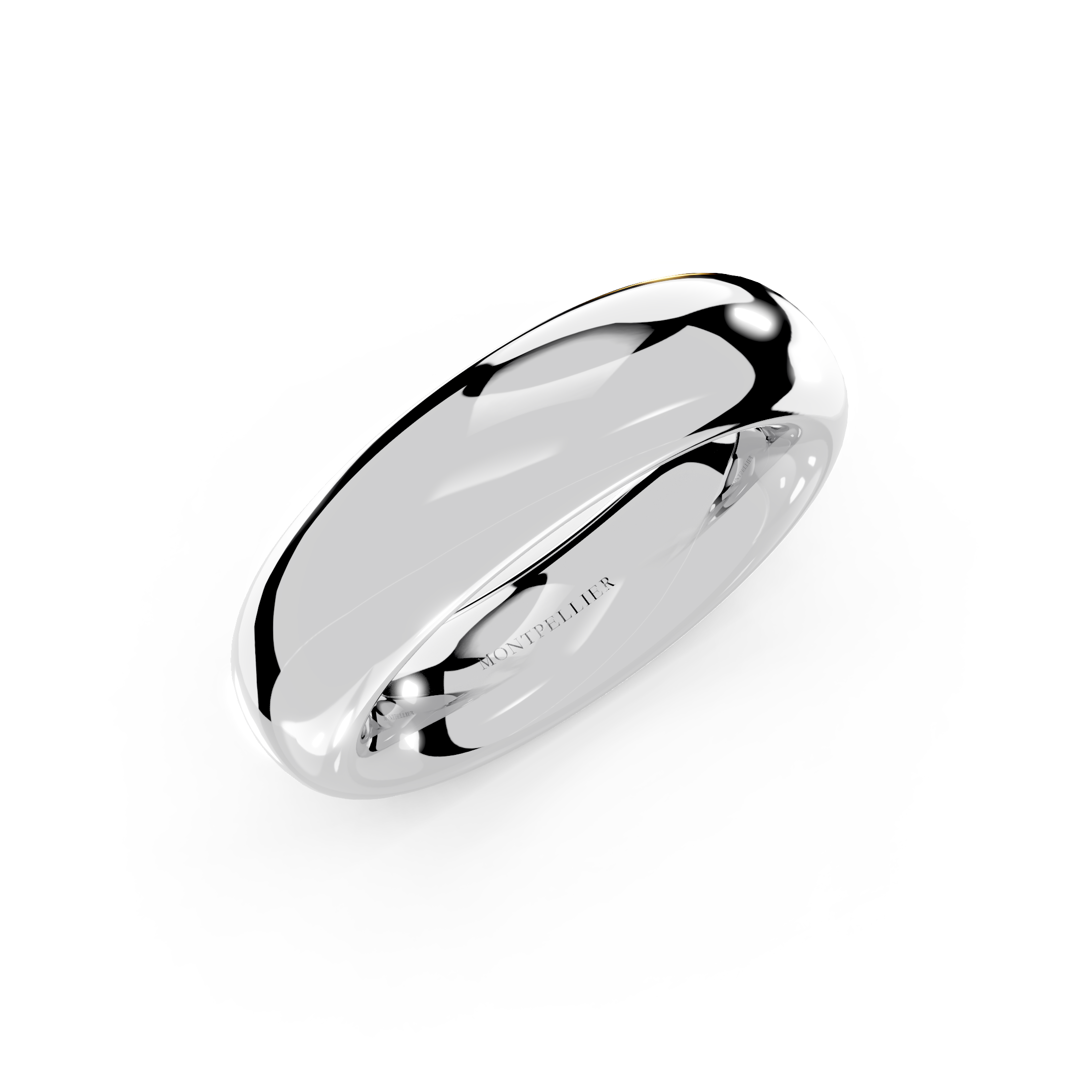 6.0mm Montpellier Fibonacci Wedding Band Platinum or 18ct Gold