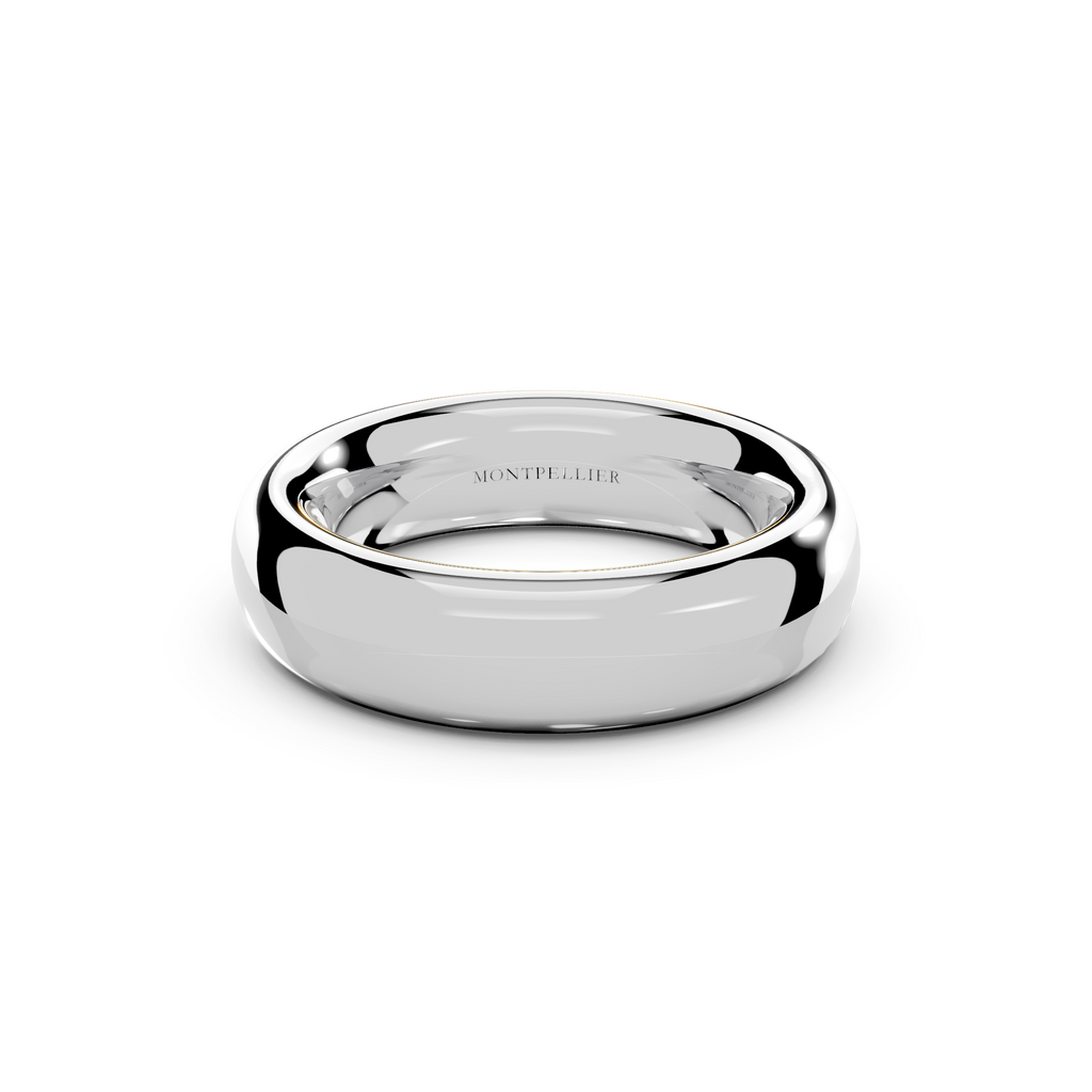 6.0mm Montpellier Fibonacci Wedding Band Platinum or 18ct Gold
