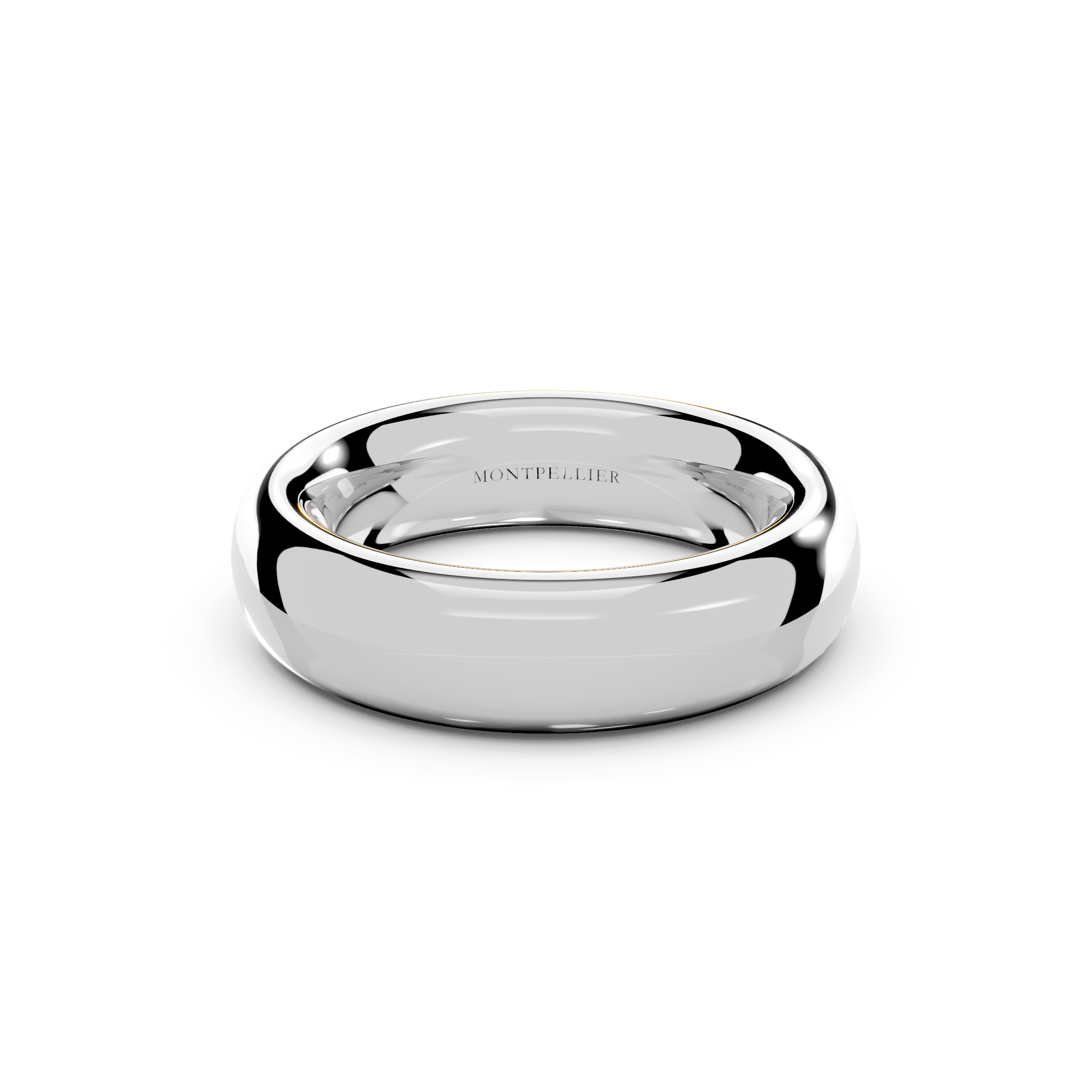 6.0mm Montpellier Fibonacci Wedding Band Platinum or 18ct Gold