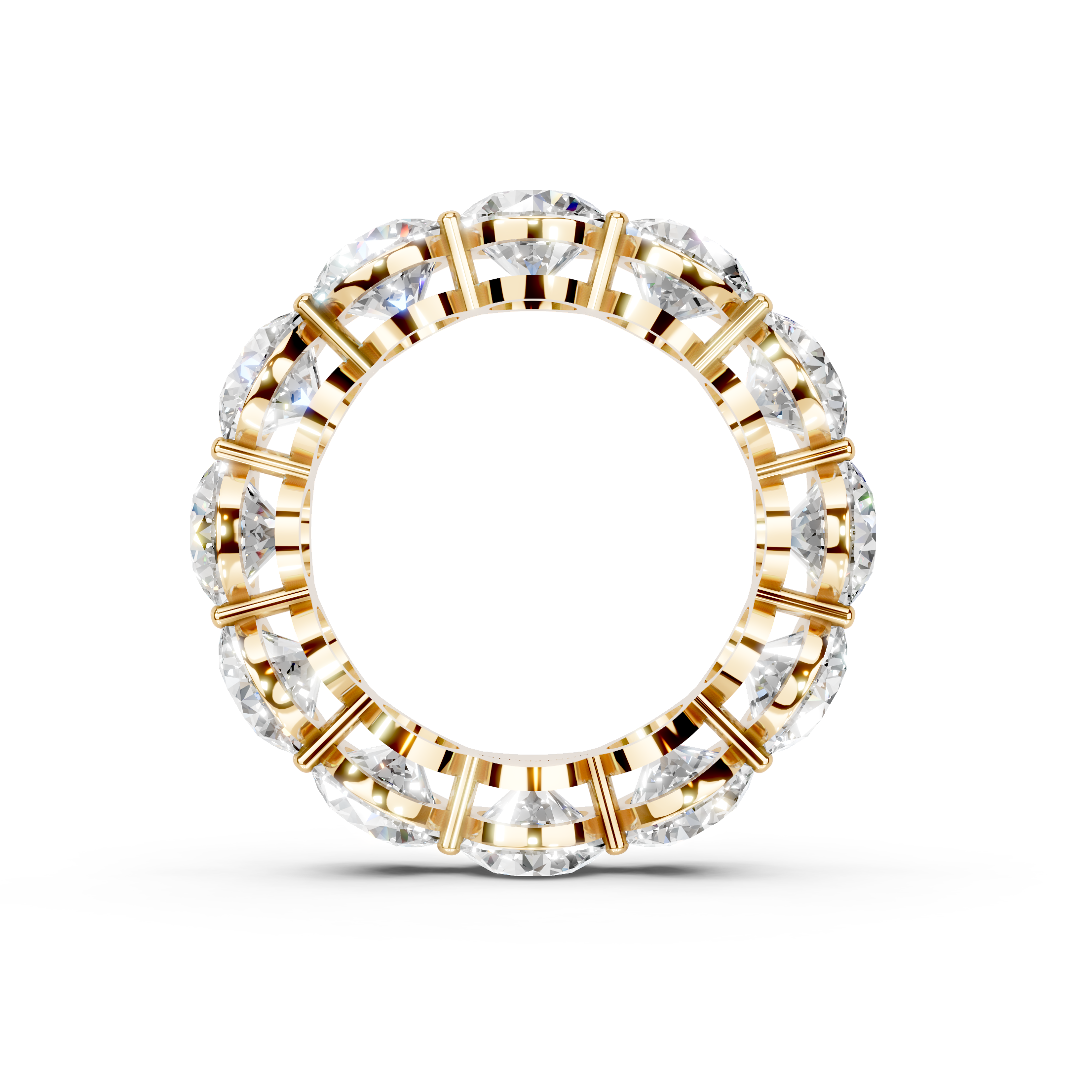 The Full Monty 8.75ct Lab Diamond Grown Eternity Ring Platinum or 18ct Gold
