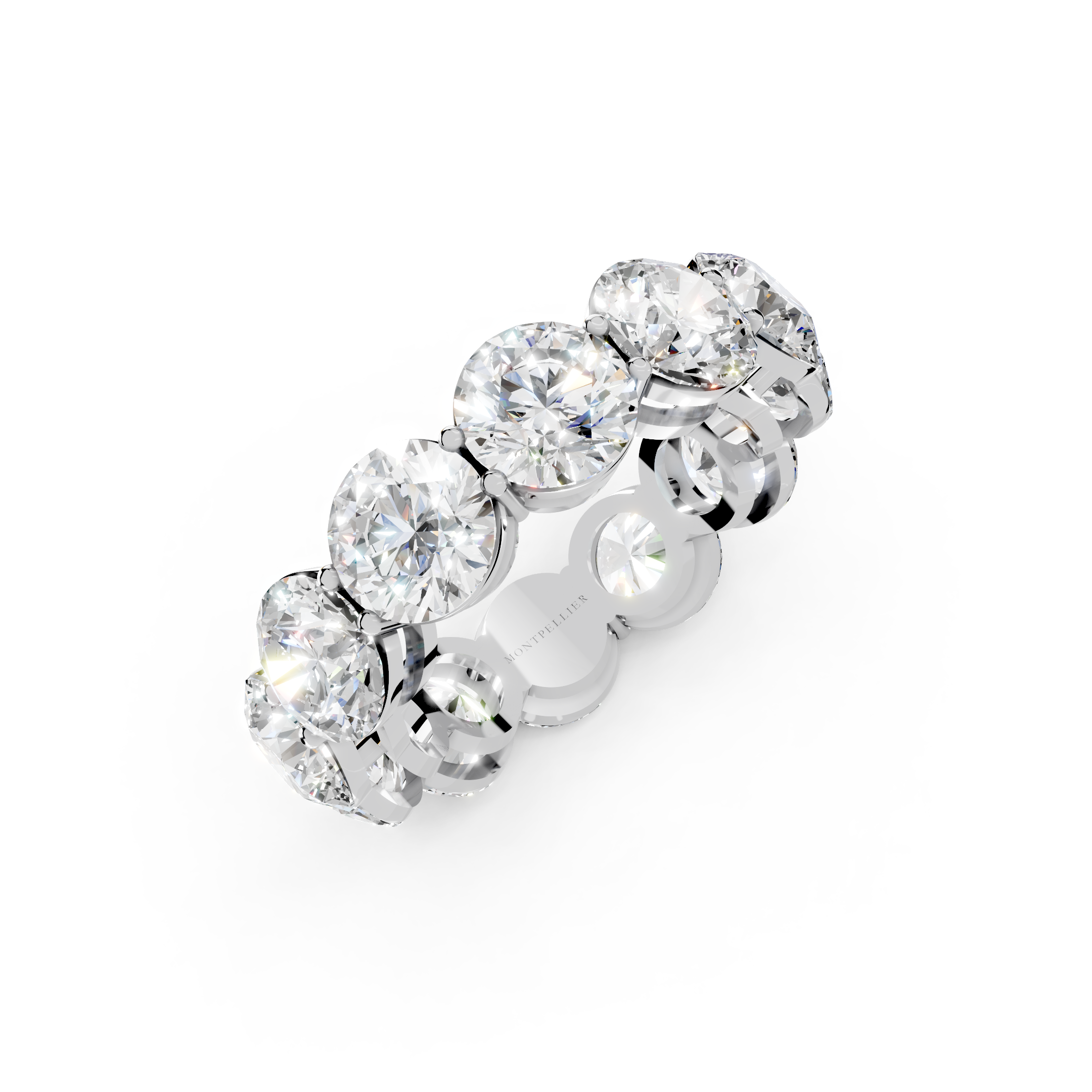 The Full Monty 8.75ct Lab Diamond Grown Eternity Ring Platinum or 18ct Gold