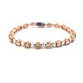 15.76ct Fancy Diamond Line Bracelet in 18ct Gold - Montpellier Jewellers