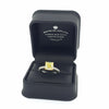 GIA 3.57ct Fancy Yellow Cushion Cut Diamond Ring