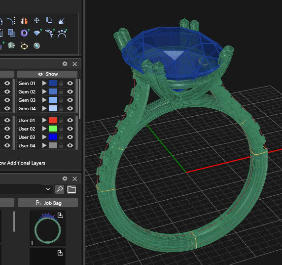 CAD Jewellery Engagement Ring Design Harrogate