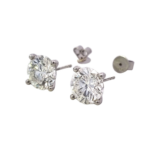 10.03ct Diamond Stud Earrings Set In Platinum - Montpellier Jewellers