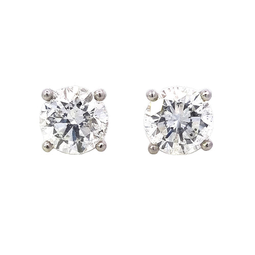 10.03ct Diamond Stud Earrings Set In Platinum - Montpellier Jewellers