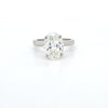 GIA 4ct Oval Diamond Ring