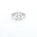 GIA 4ct Oval Diamond Ring