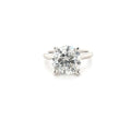 IGI 4.53ct H/I1 Round Brilliant Cut Diamond Solitaire Set in Platinum