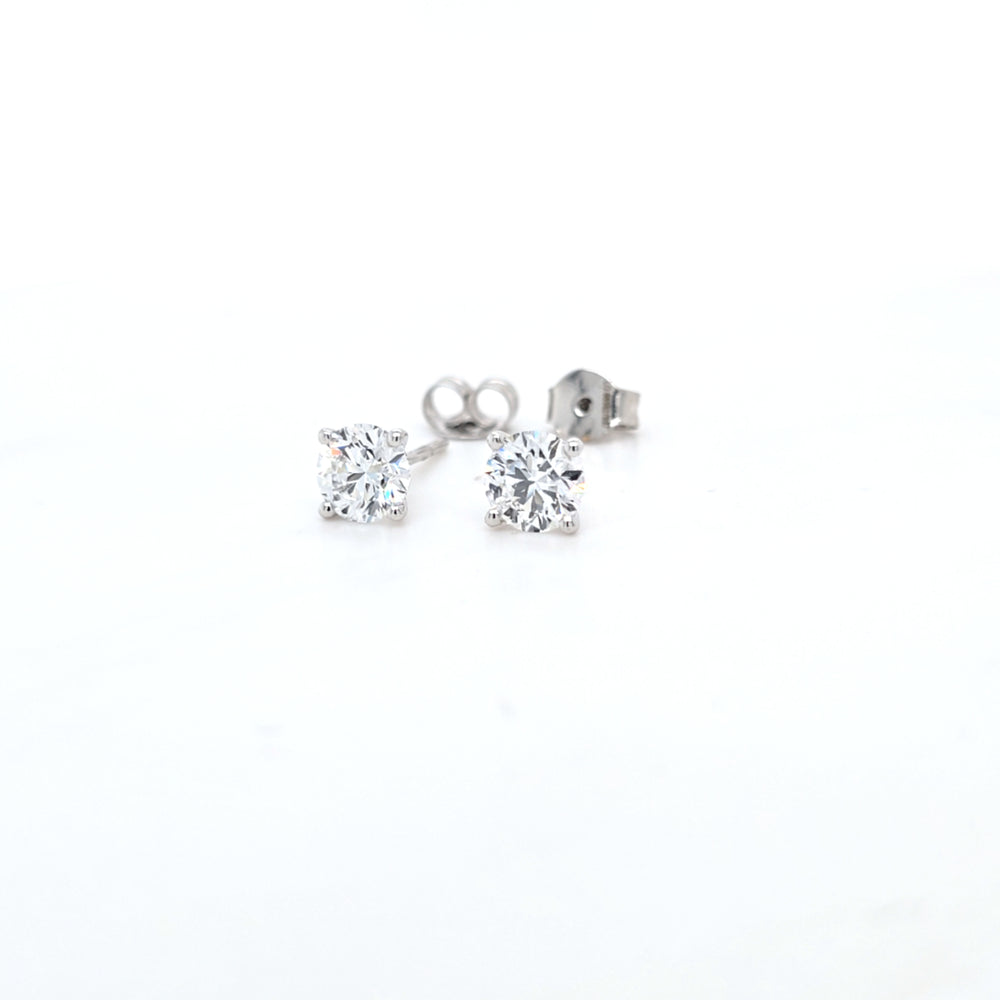 IGI 1.50ct D/VS1 LAB Diamond Stud Earrings Set In 18ct White Gold