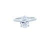 IGI 2.02ct D/VS1 LAB Diamond Oval Shape Solitaire Set In Platinum