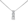 VIP 18ct White Gold Diamond 3 Stone Pendant - Montpellier Jewellers