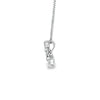 18ct White Gold Diamond 3 Stone Pendant
