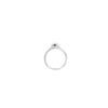 Oval Cut Ruby & Diamond Halo Ring Set in Platinum