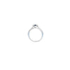 Sapphire & Diamond Halo Ring Set in Platinum