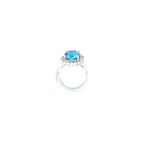 3.00ct Aquamarine & Diamond Ring Set in 18ct White Gold