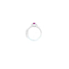 Ruby & Diamond Fancy Cluster Ring with Diamond Shoulders Set in 18ct White Gold