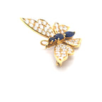 Sapphire and Diamond Brooch