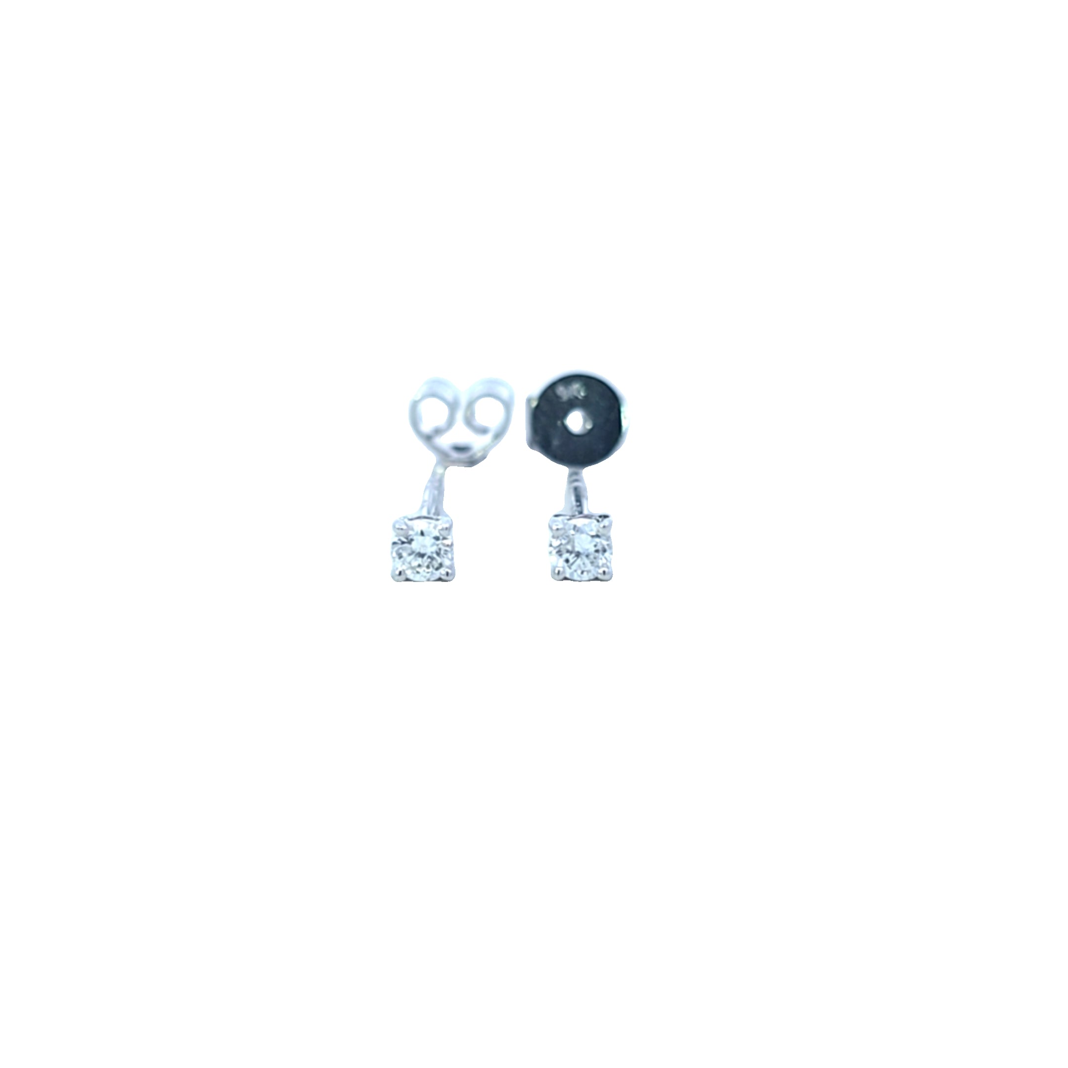 VIP 0.15ct Diamond Stud Earrings Set In 9ct White Gold - Montpellier Jewellers
