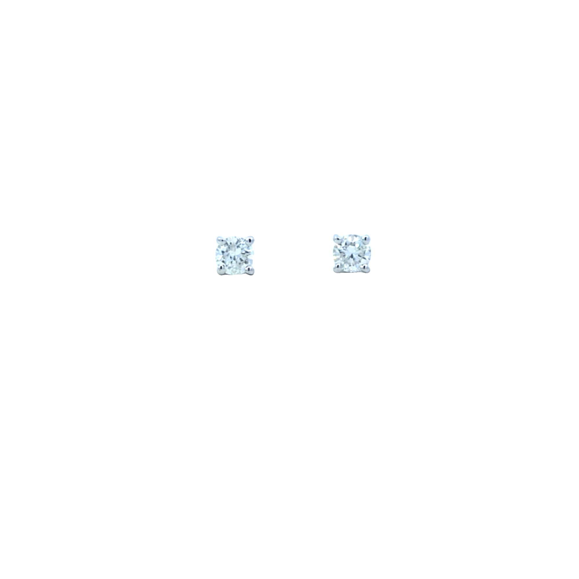 0.20ct Diamond Stud Earrings Set In 18ct White Gold