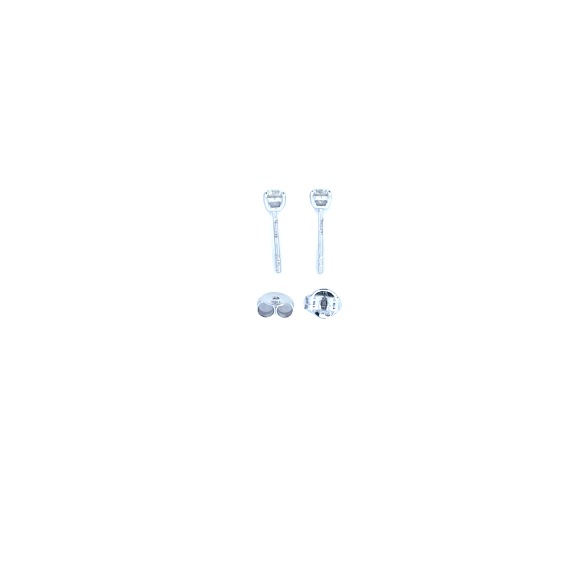 0.40ct Diamond Stud Earrings Set In 18ct White Gold