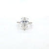 IGI 5.09ct G/VS1 LAB Diamond Pear Shape Solitaire Set In Platinum