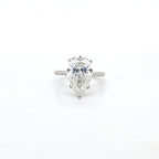 IGI 5.09ct G/VS1 LAB Diamond Pear Shape Solitaire Set In Platinum