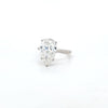 IGI 5.09ct G/VS1 LAB Diamond Pear Shape Solitaire Set In Platinum