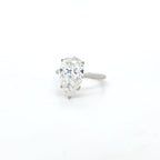 IGI 5.09ct G/VS1 LAB Diamond Pear Shape Solitaire Set In Platinum