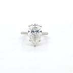 IGI 5.09ct G/VS1 LAB Diamond Pear Shape Solitaire Set In Platinum