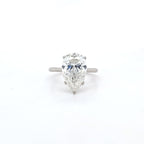 IGI 5.09ct G/VS1 LAB Diamond Pear Shape Solitaire Set In Platinum
