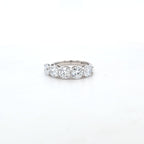 3.20ct F/VS LAB Diamond 5 Stone Ring Set In Platinum