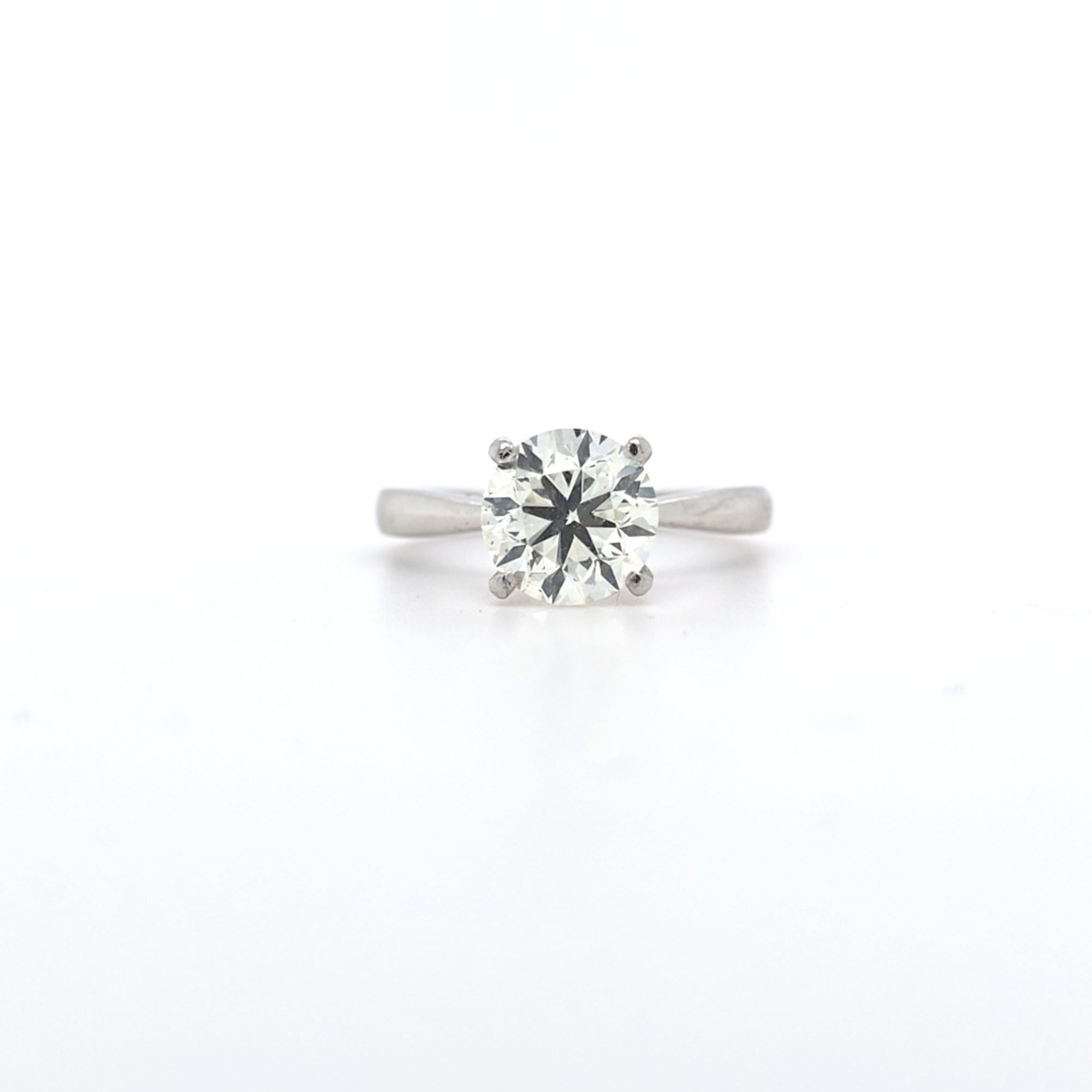 IGI 2.04ct K/SI1 Diamond Solitaire Set in Platinum