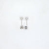 2.18ct F/VS LAB Diamond Stud Earrings Set In White Gold