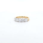 1.55ct F/VS LAB Diamond 5 Stone Ring Set In 9ct Gold